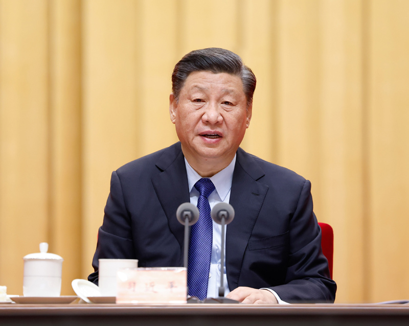 2月20日，黨史學(xué)習(xí)教育動員大會在北京召開。中共中央總書記、國家主席、中央軍委主席習(xí)近平出席會議并發(fā)表重要講話。新華社記者 黃敬文 攝